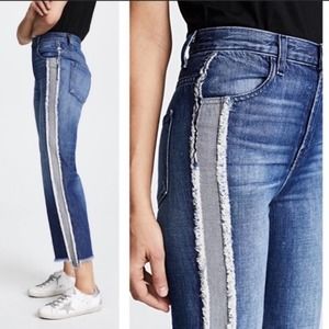 J Brand Joan Cropped High-Rise Wide Leg Jeans